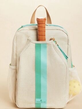 Spartina 449 Armada Pickleball Backpack Flax